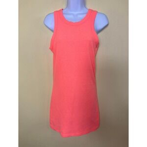 Araminta James Women's Ribbed Tank Dress Sleeveless‎ Coral Casual Size Small